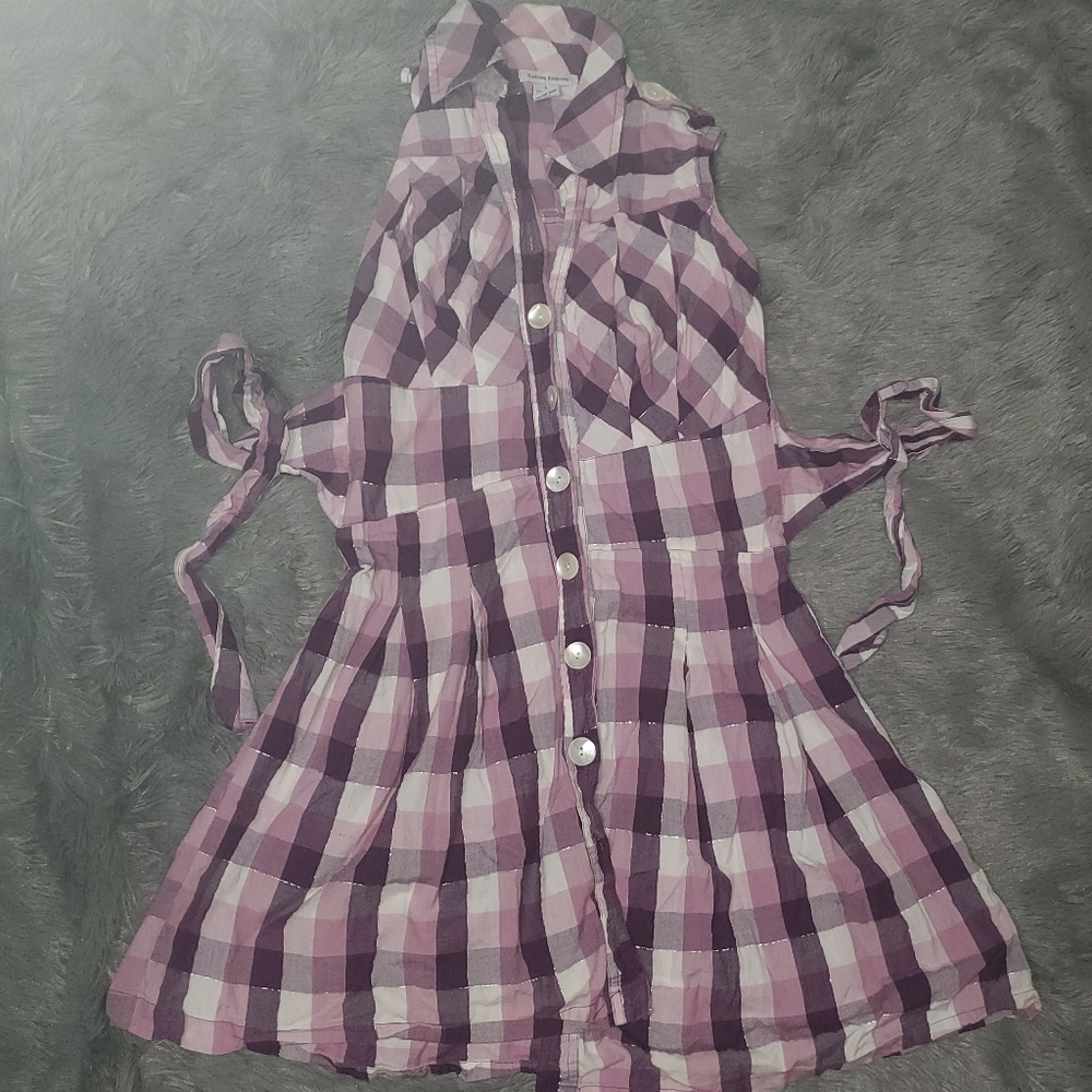 Cotton express plaid dress - Picture 2 of 7